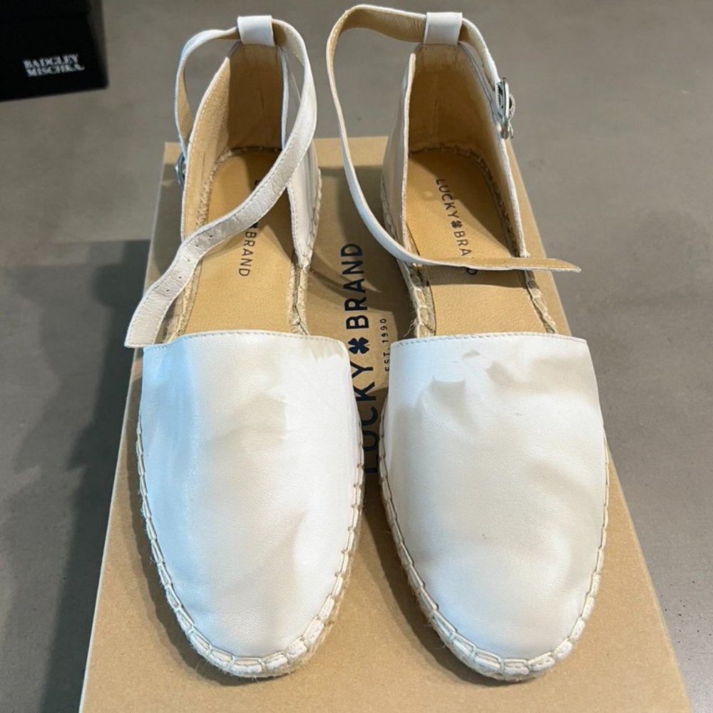 Lucky brand taupe 8.5 espadrille